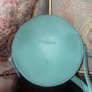 Portland Leather Goods Large Mint Circle Crossbody